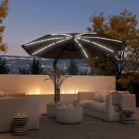 Image 1 of LED Cantilever Patio Umbrella - 3 Metre