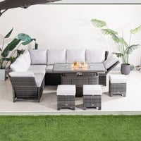 Image 1 of Seattle - Rising & Reclining Fire Pit Set