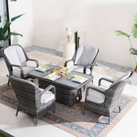 Image 1 of Seattle - Rising Fire Pit & 4 Chairs