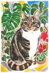 Image 3 of A4 Watercolour Pet Portrait Voucher