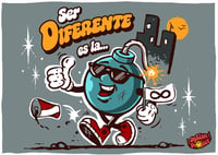 Ser Diferente es la Bomba tarjeta impresa 