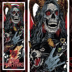 Image of FOO FIGHTERS - TASMANIAN DEVIL DAVE - gig poster