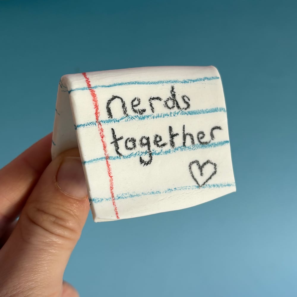 Image of Nerds together ceramic card