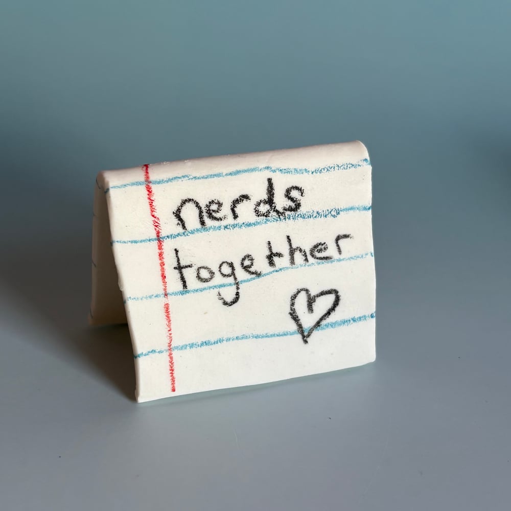 Image of Nerds together ceramic card