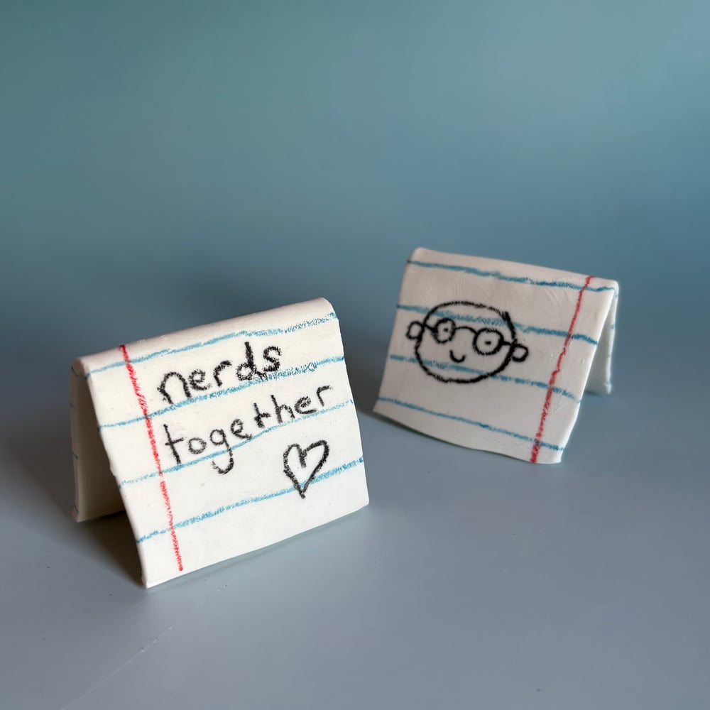 Image of Nerds together ceramic card