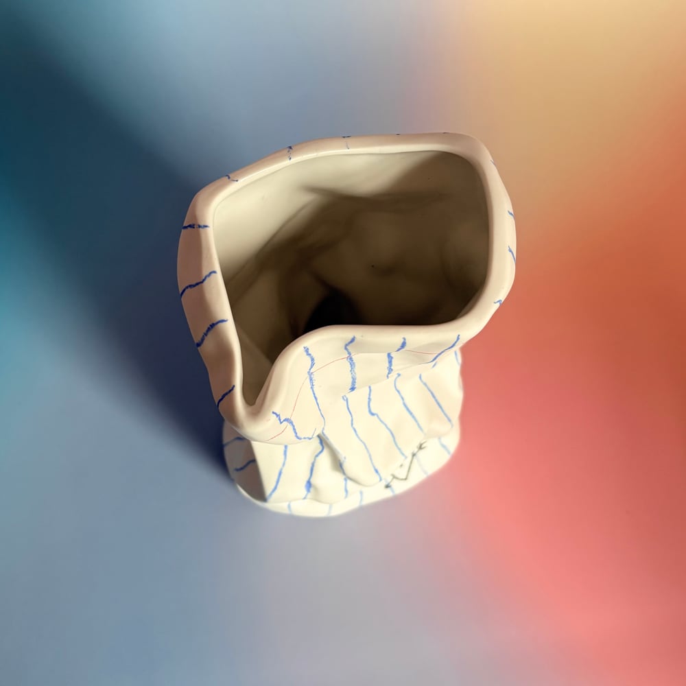 Image of Crunched Paper Vase 