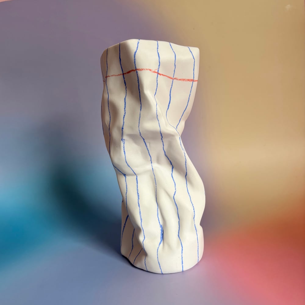 Image of Crunched Paper Vase 