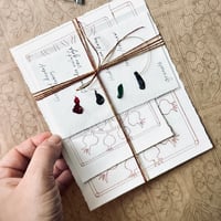 Image 2 of 2 x Ready-to-Paint Cards Pomegranate + 3 Professional Dot Cards.