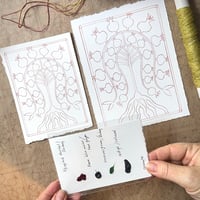 Image 1 of 2 x Ready-to-Paint Cards Pomegranate + 3 Professional Dot Cards.
