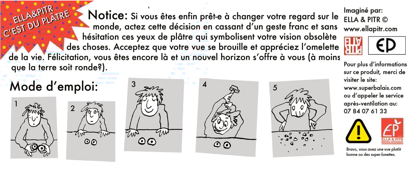 Image of "On ne fait pas d'omelette sans casser des yeux"