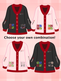 Image 4 of Fanfiction Cardigan. Pink & Black versions 100% cotton    VAT/Tariff included PRE ORDER