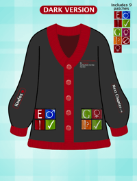 Image 3 of Fanfiction Cardigan. Pink & Black versions 100% cotton    VAT/Tariff included PRE ORDER