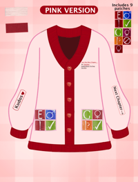 Image 1 of Fanfiction Cardigan. Pink & Black versions 100% cotton    VAT/Tariff included PRE ORDER
