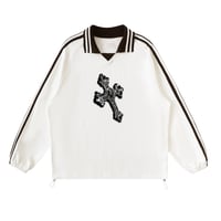 Image 1 of White Glory Varsity Pullover