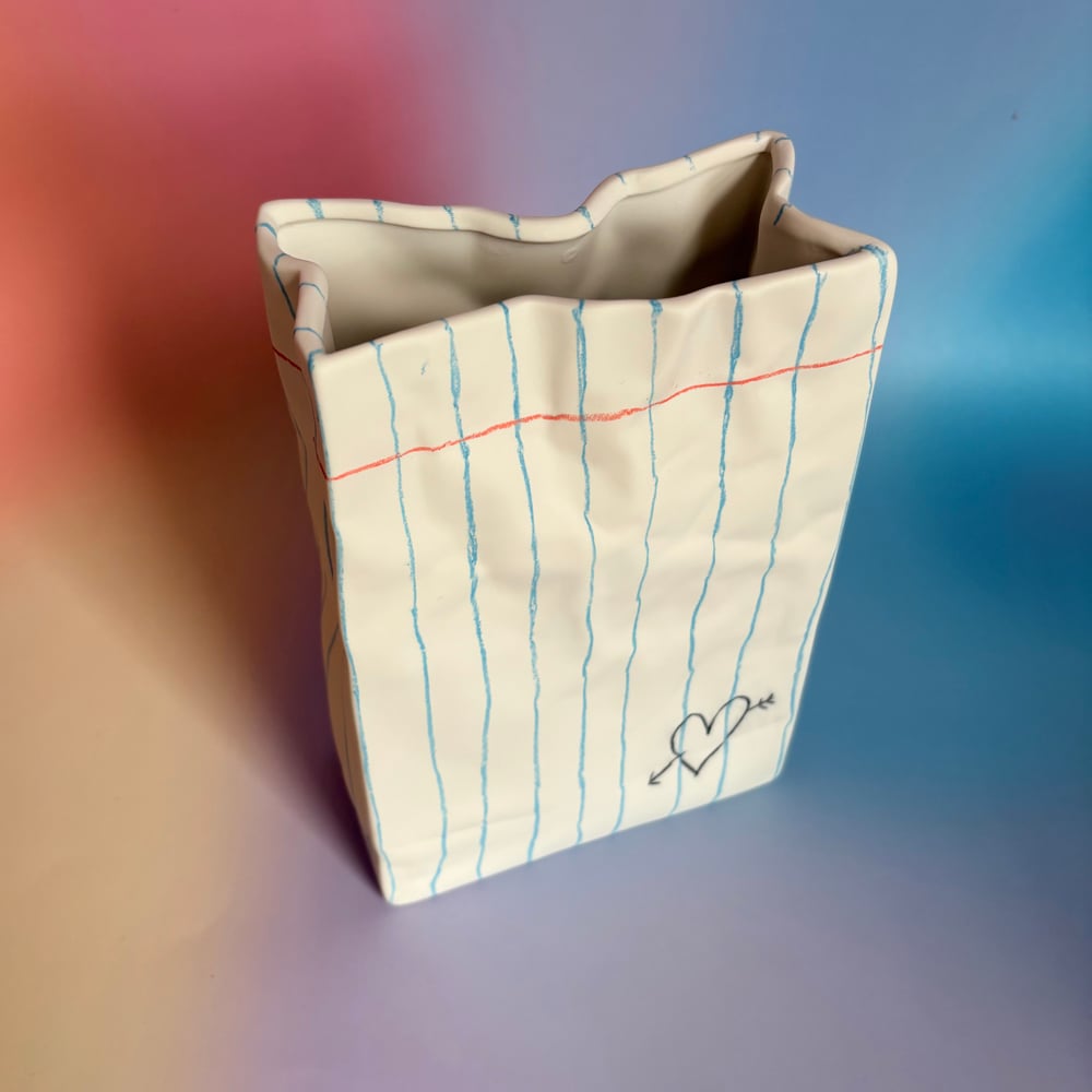 Image of Folded Paper Vase 