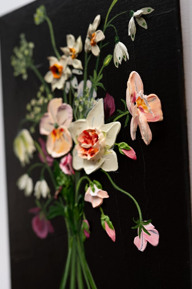 Image of Spring Posy On Black II