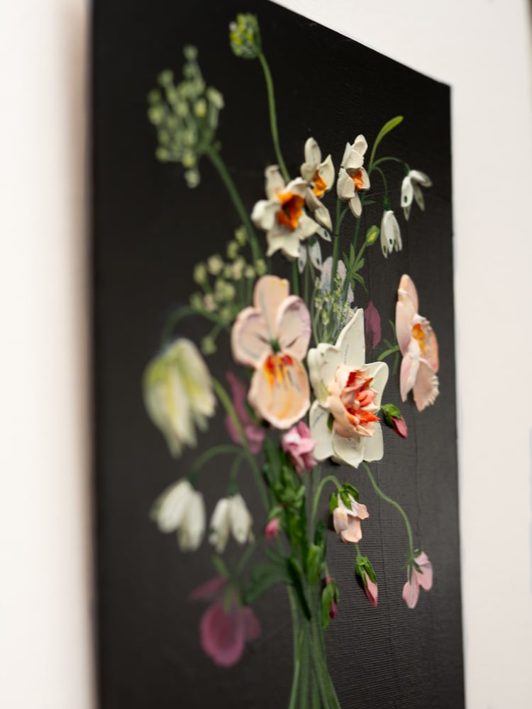 Image of Spring Posy On Black II