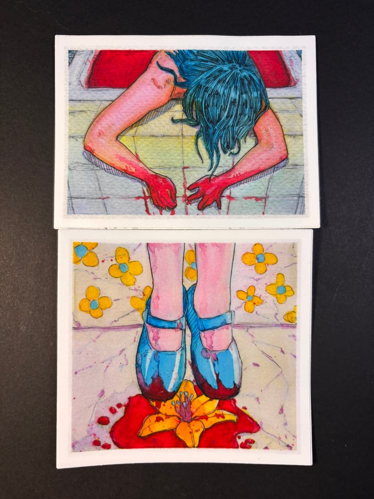 Image of Horror sticker 6 pack