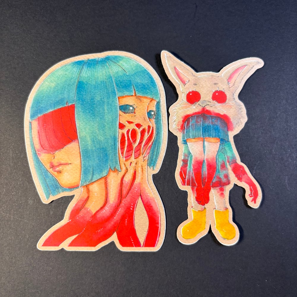 Image of Horror sticker 6 pack