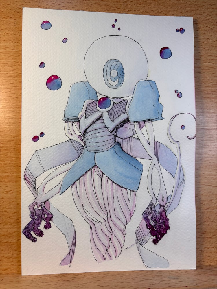 Image of Warlock 6x9 original sketch