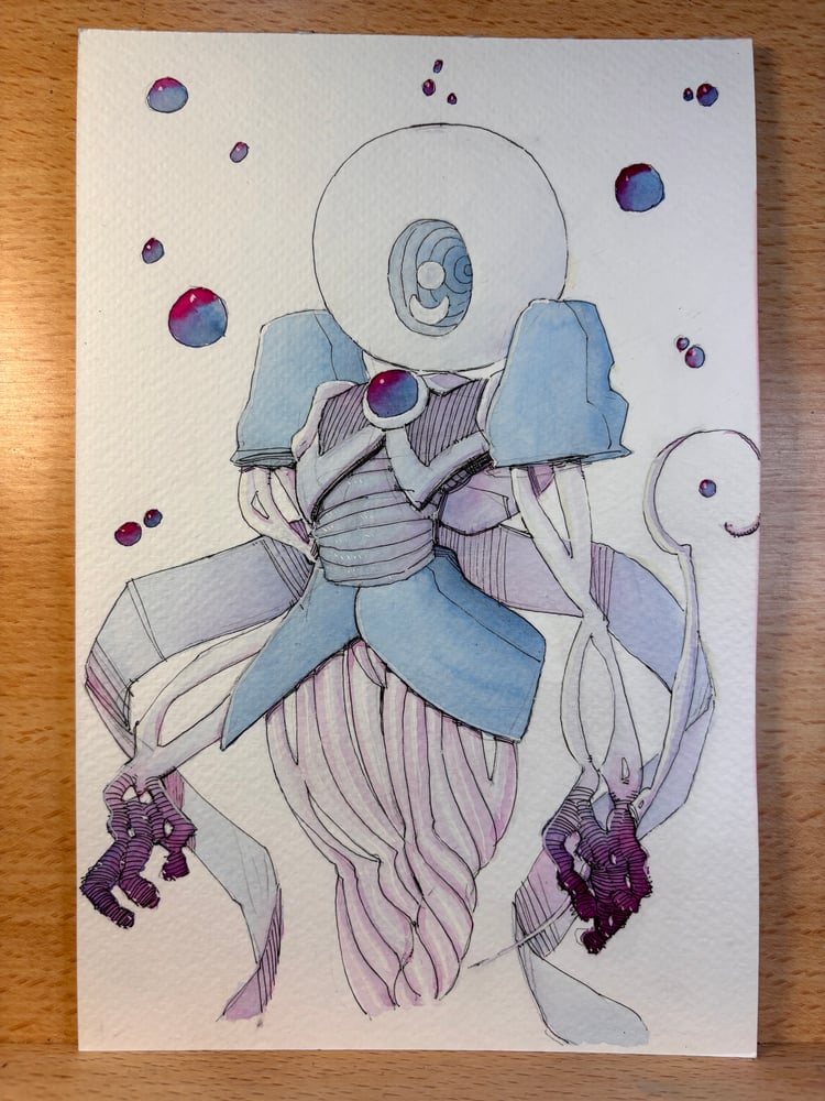 Image of Warlock 6x9 original sketch