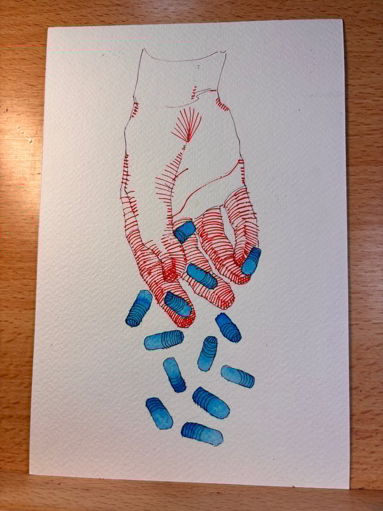 Image of False Cure 6x9 original painting