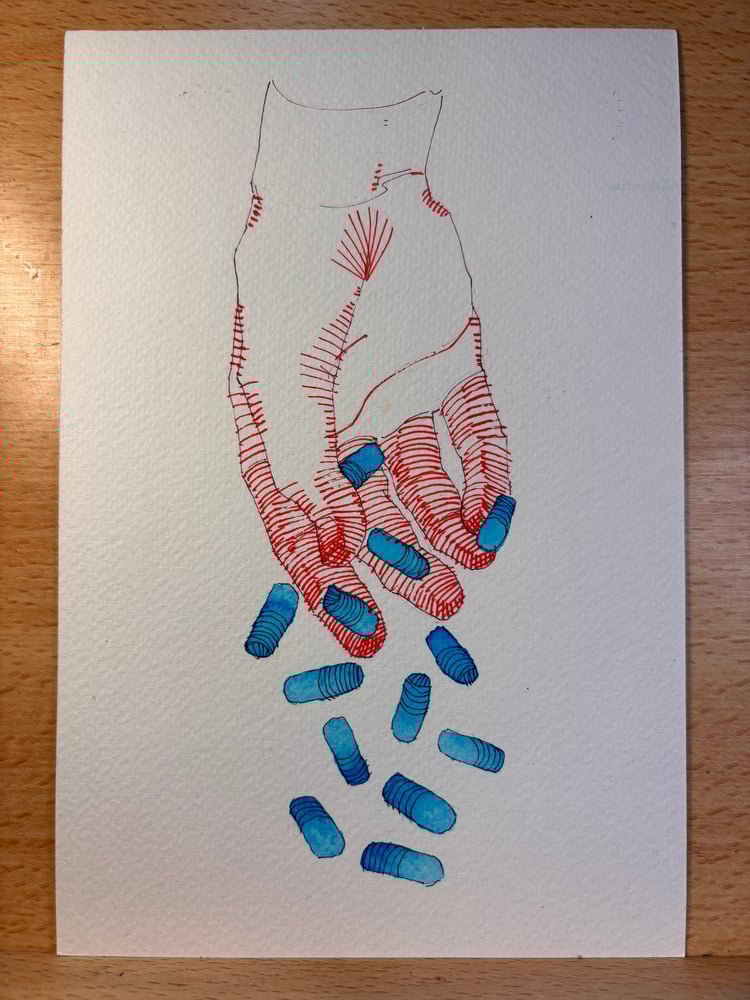 Image of False Cure 6x9 original painting