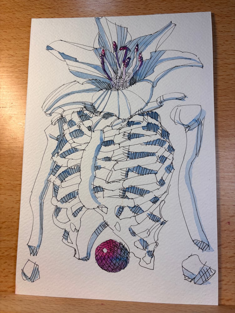 Image of Susano'o 6x9 original sketch