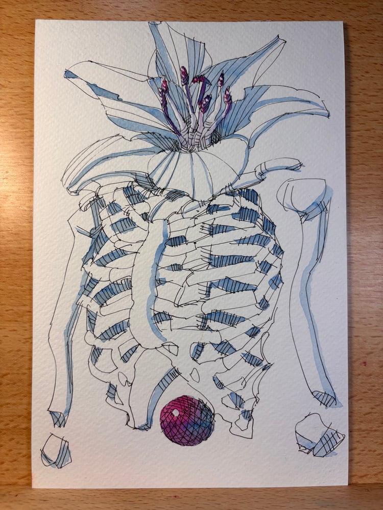 Image of Susano'o 6x9 original sketch