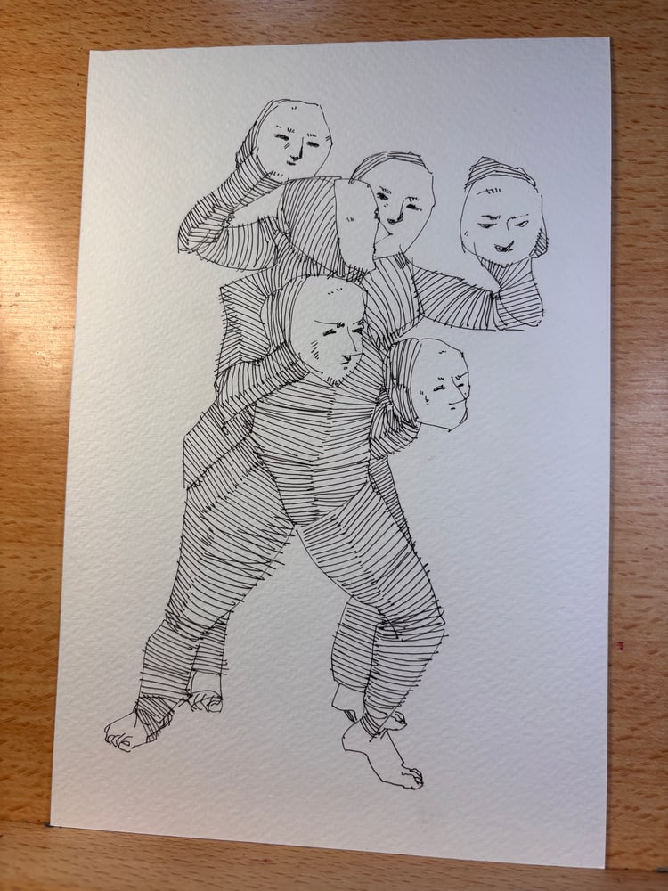 Image of Face You 6x9 original sketch