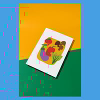 Veg Plate Greeting Card