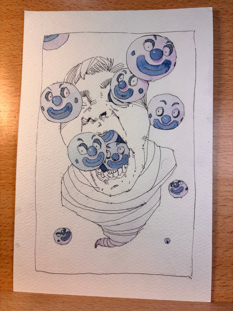 Image of K-hole 6x9 original sketch