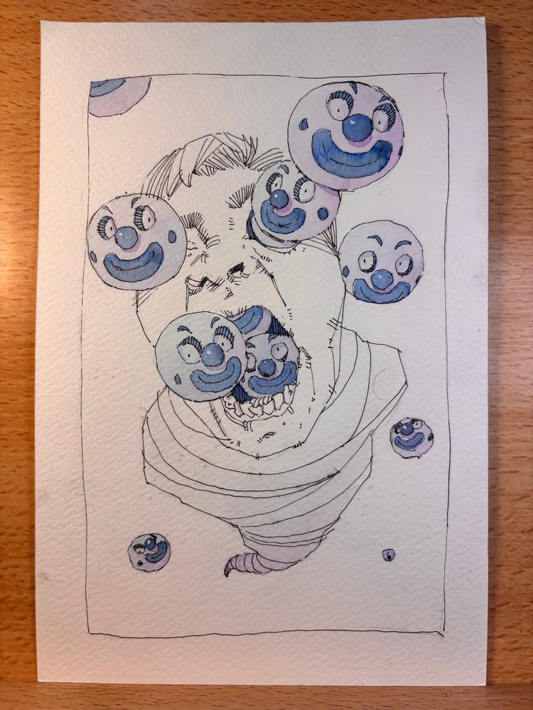 Image of K-hole 6x9 original sketch