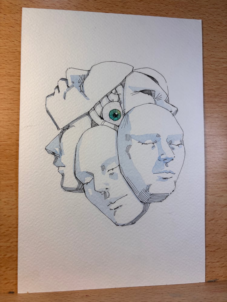 Image of Exhaulted 6x9 original sketch