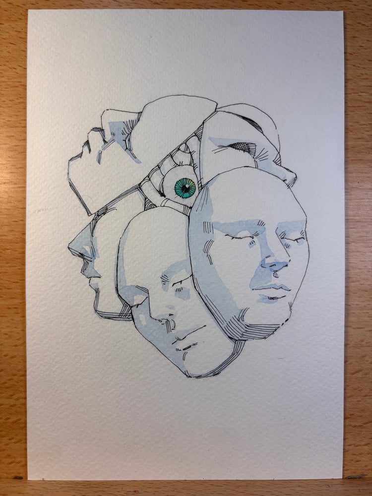 Image of Exhaulted 6x9 original sketch