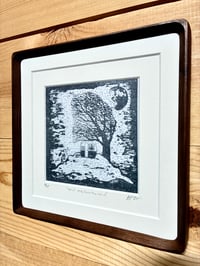 Image 1 of Uphill and into the Wind (hand made block print ed/25)