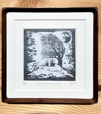 Image 2 of Uphill and into the Wind (hand made block print ed/25)