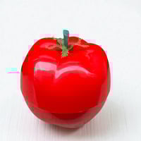 Image 1 of Seau / bac à glaçons tomate rouge – Plastique vintage années 70
