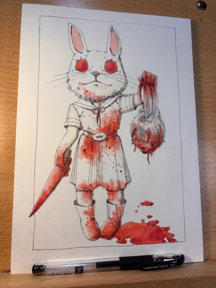 Image of Bestfriends 7x10 original painting