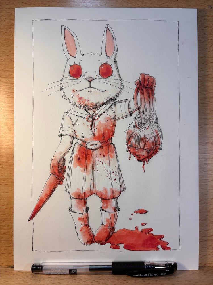 Image of Bestfriends 7x10 original painting