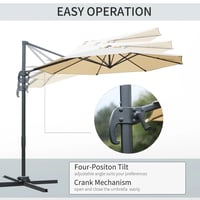 Image 4 of Luxury Cantilever Patio Umbrella