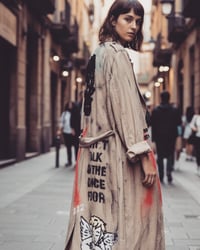 Image 1 of aNgeL  ¥ unisex ¥ upCyclinG viLLaGe punK¥IbiZa ¥TrenChcoaT¥ festival