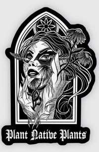 Goth Girl Gardener sticker