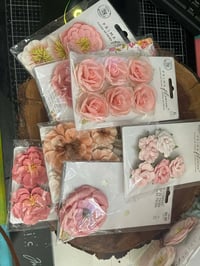 Salmon Colored Prima Flowers Bundle