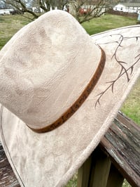 Image 4 of 100% Genuine Leather Engraved Hat Bands