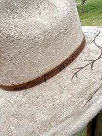 Image 5 of 100% Genuine Leather Engraved Hat Bands