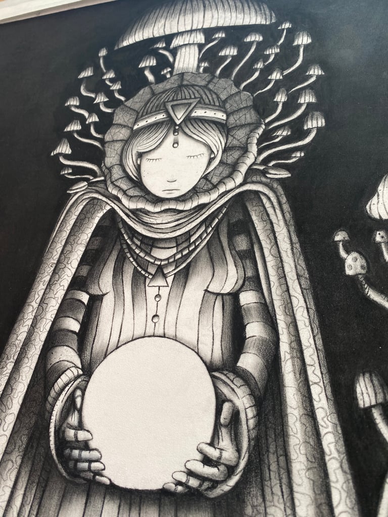 'Mushroom queen' (Framed) Image 3