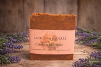 Image 1 of Crimson Lavender 3.5 oz Soap Bar- Handmade for Relaxing Aromatherapy 