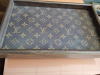 LV... Leather & Wood Tray