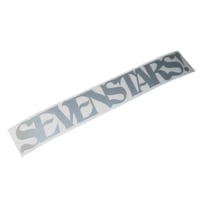 SEVENSTARS! BRUSHED ALUMINUM STICKER